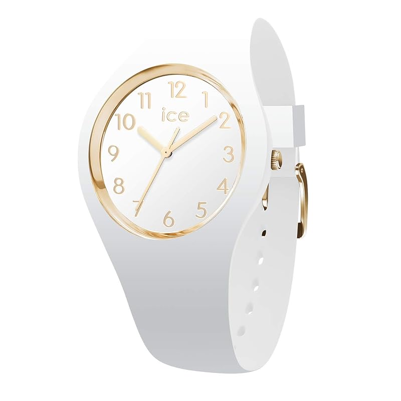 

[Ice-watch] ice watch clock watch ladies 014759 ice grams ICE glam gold white numbers small 3H