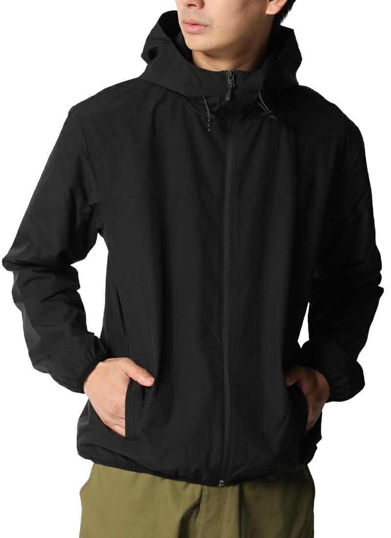 Arcade Mountain Outerwear Size 06 Black Men s All-Weather Parka, Water-Resistant, Water-Repellent, Waterproof, Windproof, Mesh-Lined, Jacket,