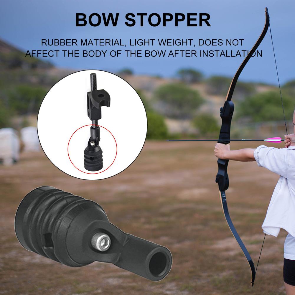 Compound Bow String Suppressor Stopper Ultralight Archery Stabilizer Compound Bow String Suppressor Rubber Hunting Supplies