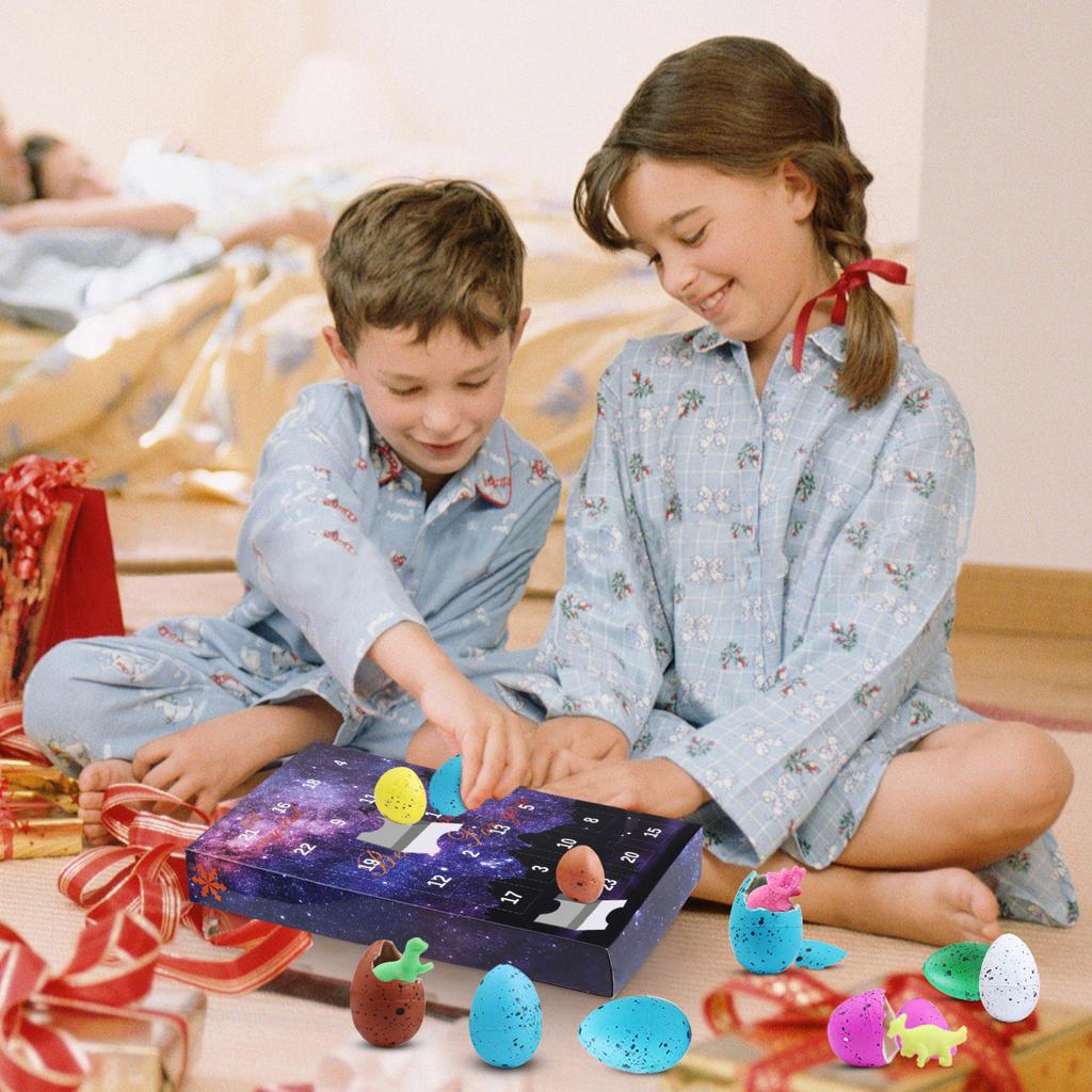 24 Christmas Countdown Calendar Gift Box Children's  Stone Rolling  Box Christmas Gift Box