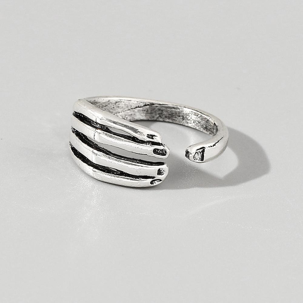 Bague ouverte à la paume et aux doigts Mode Bague de couple Bijoux Hip Hop Européens et Américains Mode