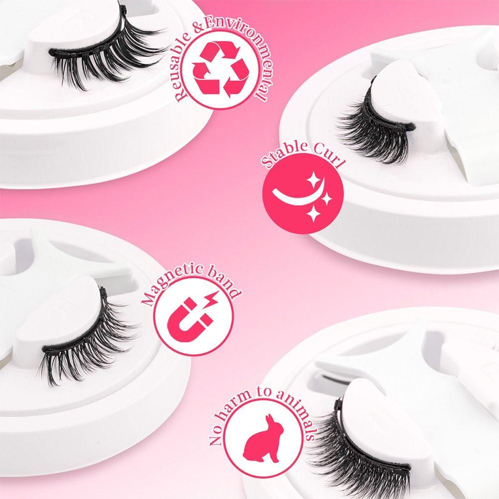 Natural Magnetic Eyelashes Curler Eyelash Extension Tools  For Makeup & Beauty Enthusiasts