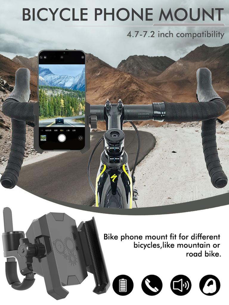 2025 New Universal Cell Phone Clamp for Stroller Phone Holder Shopping Cart Phone Holder Golf Cart Phone Holder Bike Phone Mount