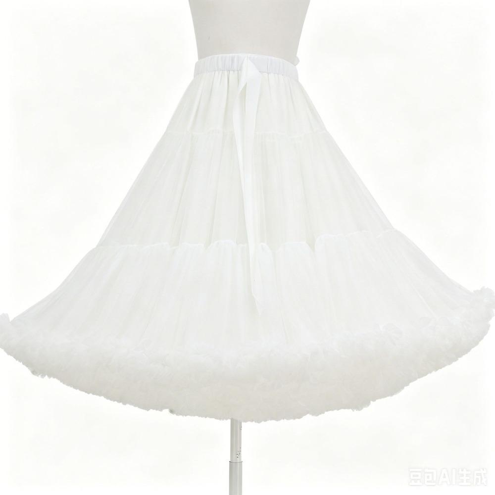 Super Puffy Petticoat Boneless Design Knee Length Petticoat Boneless Underskirt Rockabilly Styling