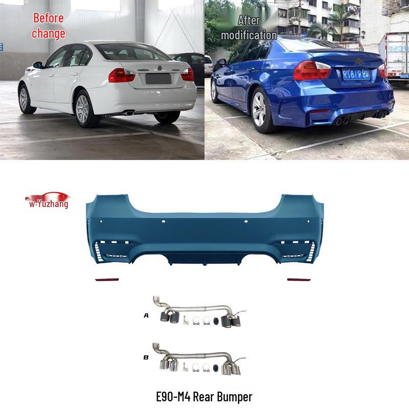 BMW 3 Series E90 318i/320i/325i M4 Style Front & Rear Bumper Kit