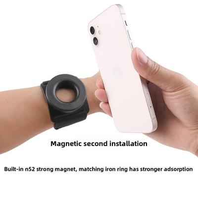 Wristband Magnetic Mobile Phone Holder Outdoor Riding Rotating Wrist Strap Holder Live Fitness Wristband Portable
