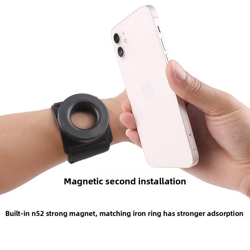 Wristband Magnetic Mobile Phone Holder Outdoor Riding Rotating Wrist Strap Holder Live Fitness Wristband Portable