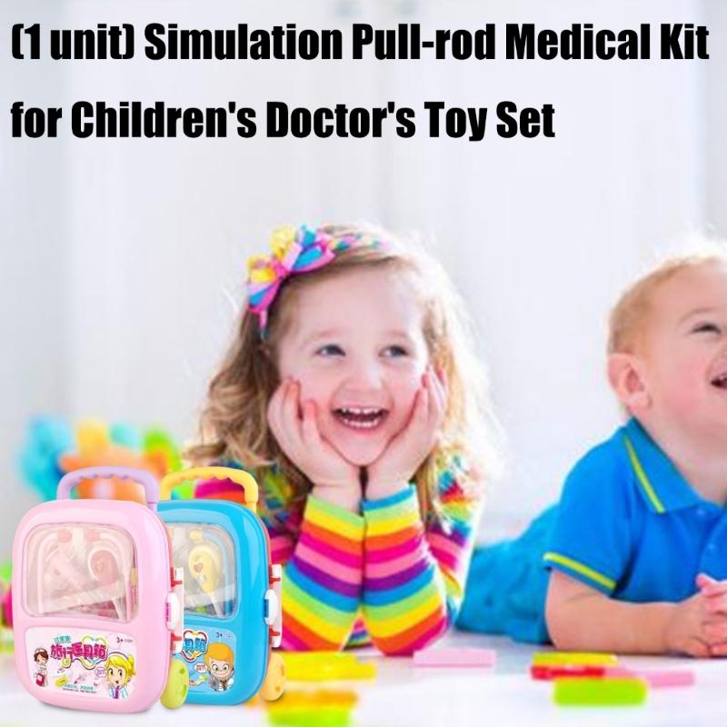Kids Pretend Play Doctor Kits Travel Case Medicals Tool Interactive Learning Toy For Preschoolers And Toddler Roleplay