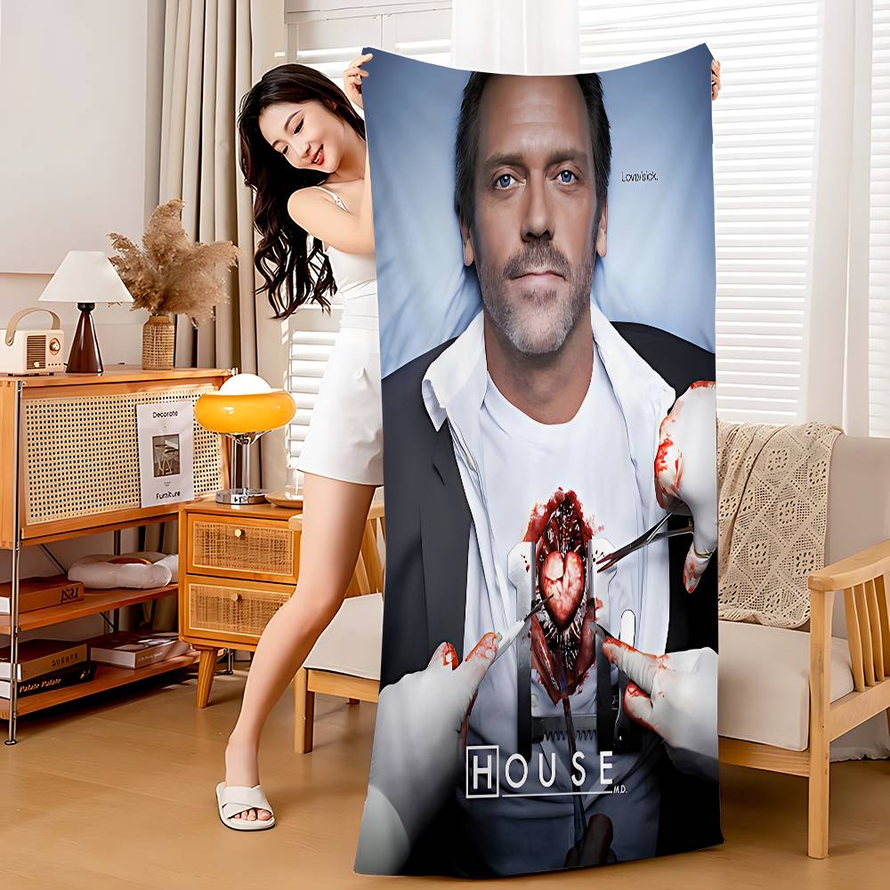 Medical Drama House MD TV Show Big Microfiber Beach Towels Quick Dry Towel Sand Beach Towels Pool Towel For Travel Swim