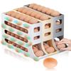 1PC Rolling Egg Dispenser Refrigerator Organizers Containers Storage Box Automatic Sliding Spiral Egg Holder Home Kitchen Gadgets