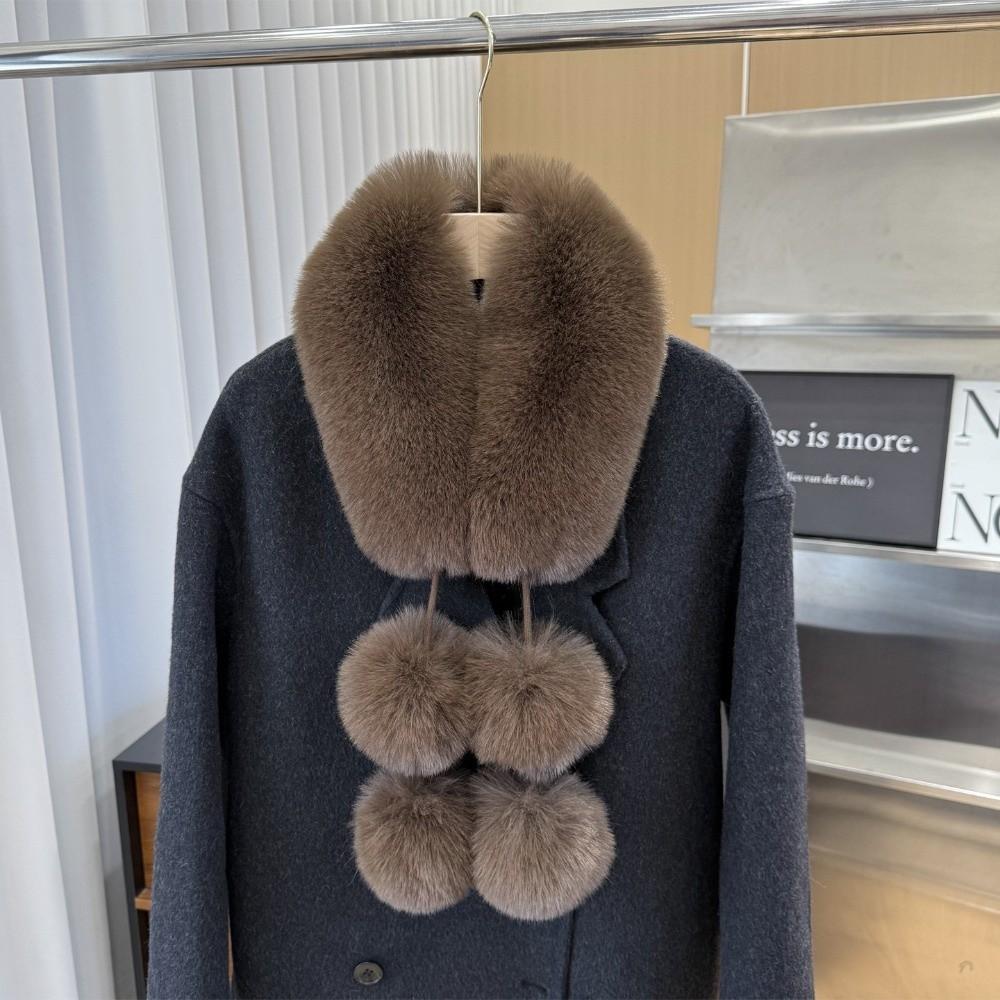 Magnetic Buckle Winter Scarves Thicken Neck Warmer Collar Fashion Furry Scarves Autumn Winter