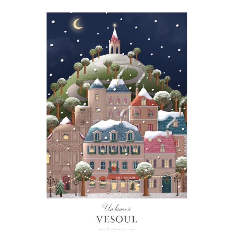 

Vesoul 4 сезона постеры Верхняя Сона Франш-Конте путешествия пейзаж холст живопись настенная живопись для гостиной украшение дома 21cm×30cm NoFrame