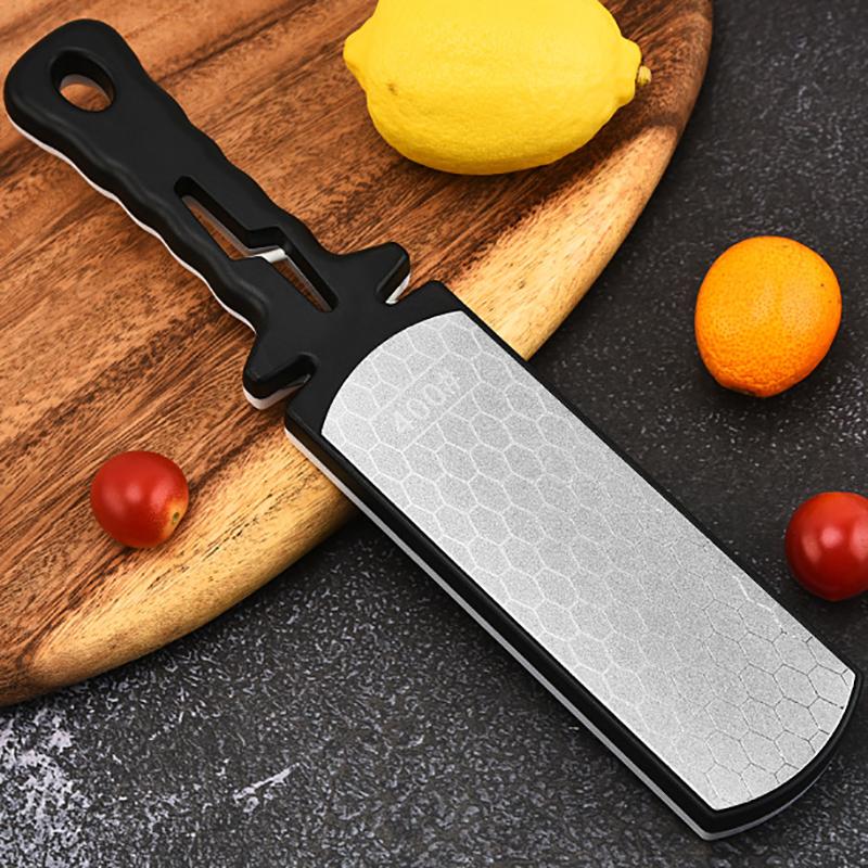 5 In1 Knife Sharpener Diamond Bars 400/1000 Multi-Tool Kitchen Knives Tungsten Steel Ceramic Grinding Double-Sided Whetstone
