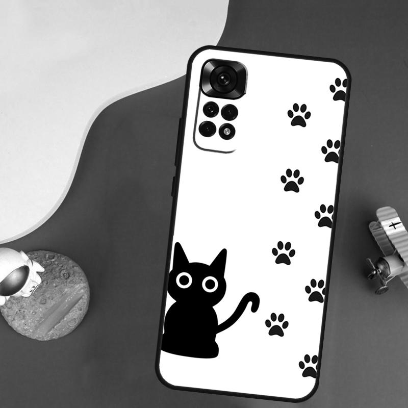 Dog Cat Paw Case For Xiaomi Redmi Note 13 Pro 14 12 9 10 11 Pro 10S 11S 12S Redmi 14C 13C 10C 12C Cover