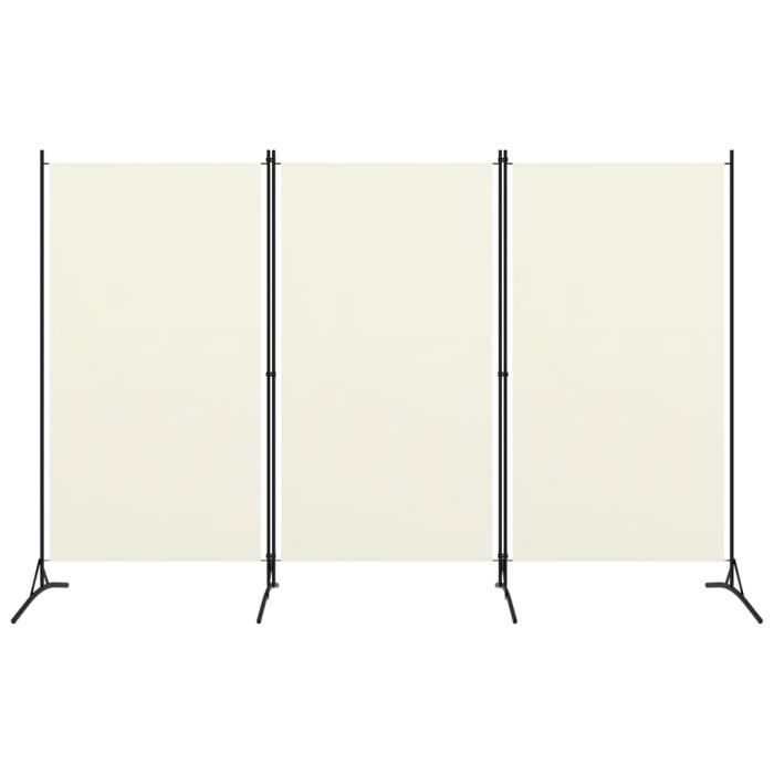 VidaXL Room Divider 3 Panels Cream White 260x180 Cm