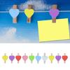 50Pcs Wood Heart Shape Pegs Wood Photo Display Clips Wood Clothes Pegs Photo Pins Set for Arts Crafts Hanging Pictures