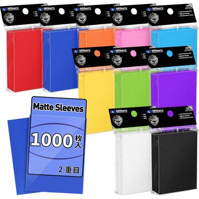 Mlikero Card 10 1000 Matte 66 X Fits Standard TCG Cards Sleeves, Colors, Sleeves, Finish, 91mm,