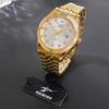 Classic Men's Steel Strap Luxury Wristwatch Business Calendar Stainless Steel Round Male Quartz Watches Clock Wristwatches