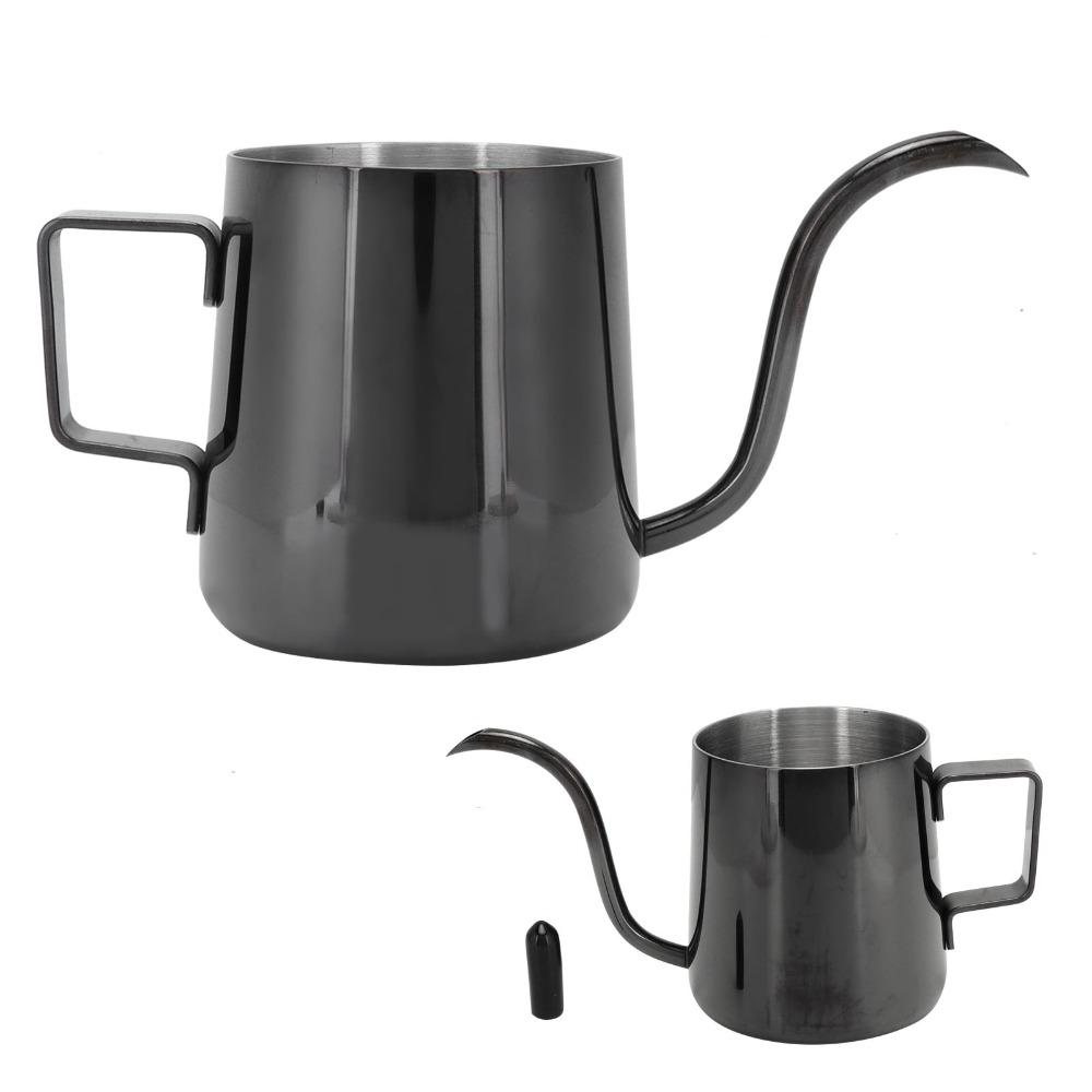 304 Stainless Steel Manual Coffee Kettle Long Narrow Spout Pour Over Kettle Coffee Brewing