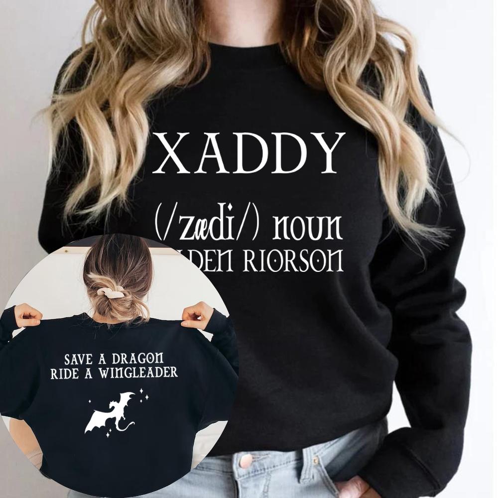 

Толстовка Xaden Fourth Wing Iron Flame Xaddy Save A Dragon Ride A Wingleader Унисекс Толстовки с длинным рукавом Графические толстовки с капюшоном Топ L чёрный