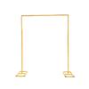 Gold Iron Wedding Arch with Telescopic Rods - Decorative Frame for Event Backgrounds