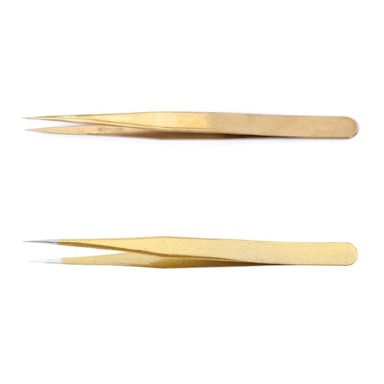 Eyelash Extension Tweezer Gold Lash Applicator Tool Precision Lashes Tweezers