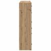 Highboard 2 Pcs Artisan Oak 68 X 37 X 142 Cm Engineered Wood