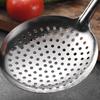 201Stainless Steel Strainer Ladle Large Mesh Skimmer with Wood Handle Oil Skimmer Spoon Suitable for Kitchen Use