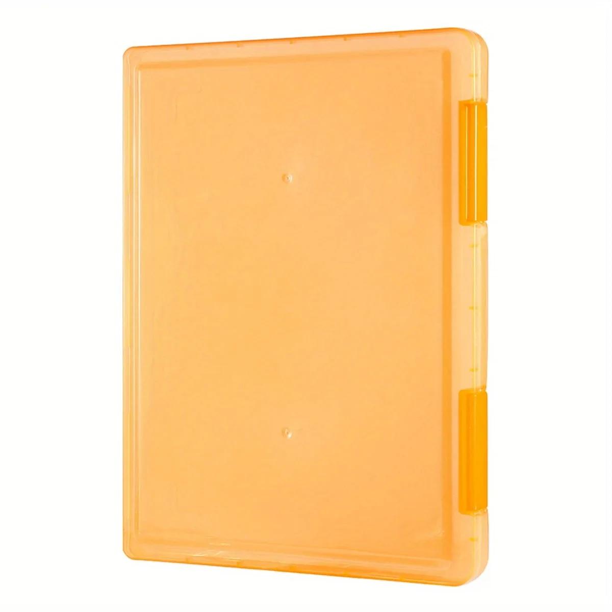 1 многослойный портативный ящик для документов подходит для контрактов и бумаги формата А4 водонепроницаемый и пылезащитный оранжевый 2090₽