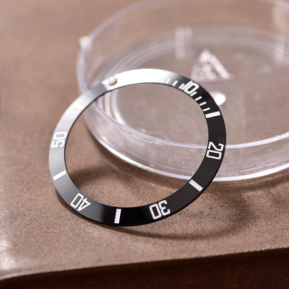 STAPELP GRAYSS 38mm Slope Ceramic Bezel Insert For 40mm SUB Diving Watch Case Compatible NH34NH35 GMT Movement Watch Accessories