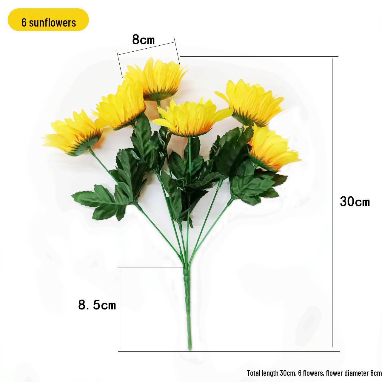 

Искусственный букет подсолнухов: Шелковая ткань на короткой ножке для украшения свадебного зала