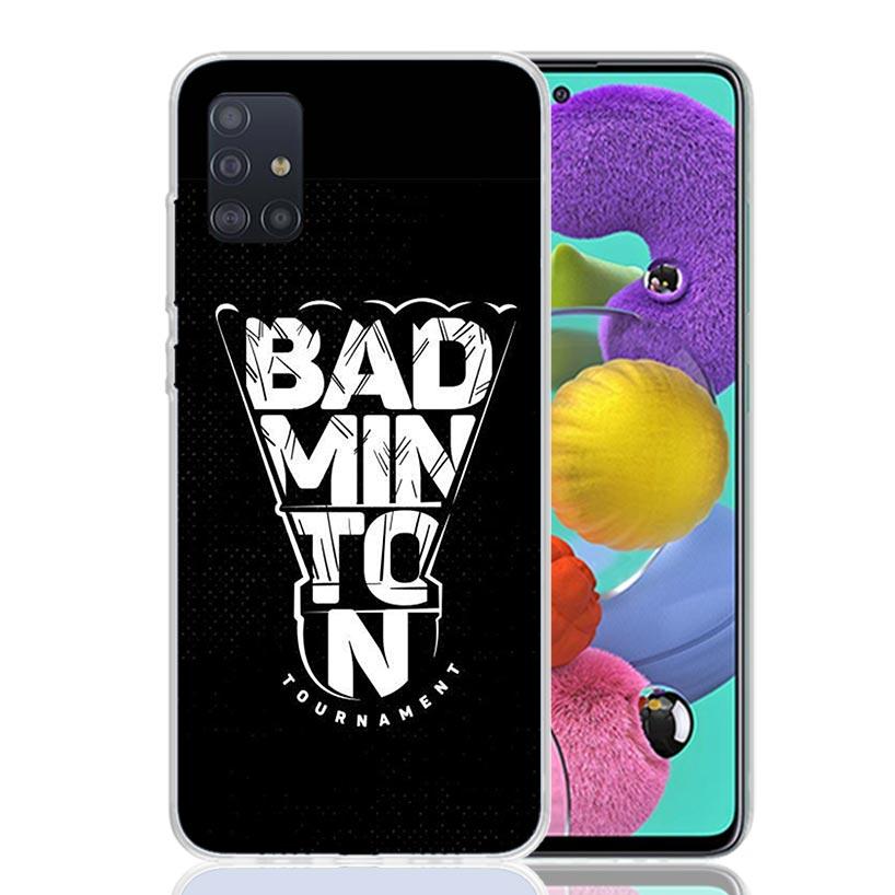 Badminton Sport Phone Case For Samsung Galaxy A52 A32 A22 A12 A02S A50S A30S A51 A31 AA71 Note 20 Ultra 10 S10 Plus Galaxy A52 A