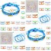 New Bohemian Style Waterproof Wax Thread Handwoven Bracelet Set With Alloy Daisy Beads