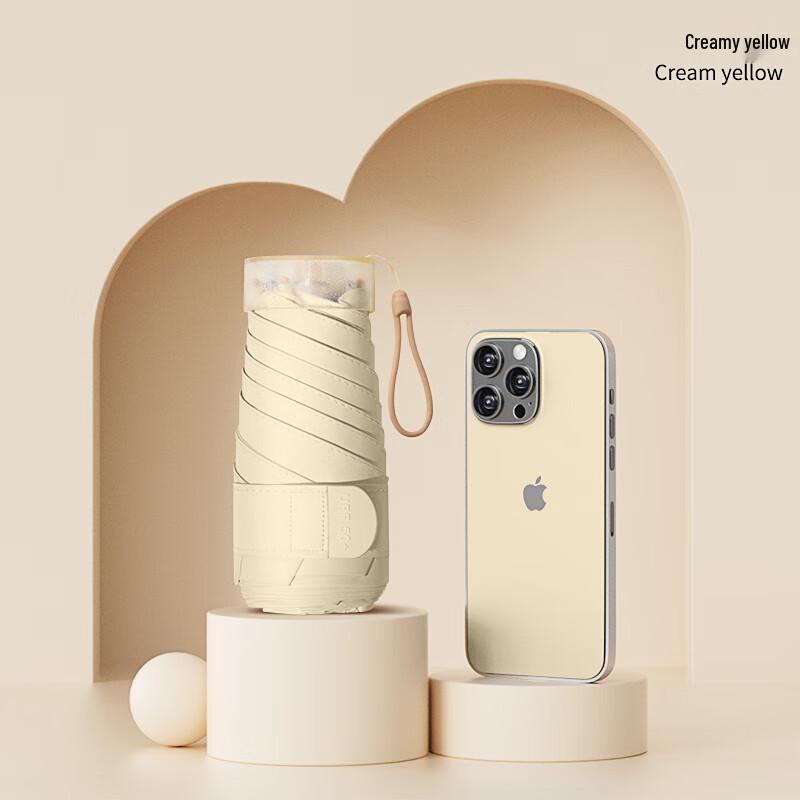 Cardono Premium Compact Six-Fold Capsule Umbrella