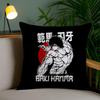 H-Hanma B-Baki Cushion Cover Soft Short Plush Double-Sided Printing Home Decor Machine Washable Pillow Case Gift