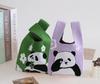 UNTIOR Bolsa de Tricô Fofa de Panda Bolsa Mini Estilosa de Primavera Bolsa Tote Reutilizável Casual de Pulso para Estudante Adequada para Uso Diário ao Ar Livre