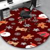 1pc Christmas Theme Office Chair Mat - Anime Cartoon Design, Non-Slip Carpet for Home Decor, Suitable for All Seasons.Z007