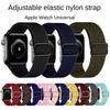 Elastic Woven Loop Strap for Apple Watch Series 8/7/6/5/4/3/2/se Adjustable Nylon Watch Strap for Iwatch 41 45mm 49mm 44 40mm Bracelet