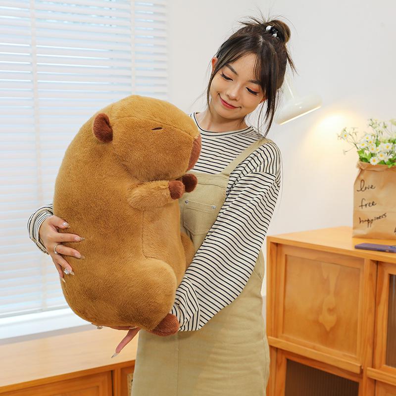 

Знаменитая в интернете капибара-акула плюшевая игрушка-подушка - Большой размер для детей 35cm 0.7kg