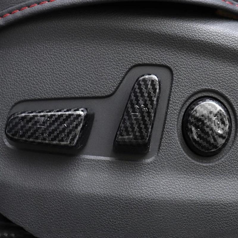 ABAIWAI Carbon Fiber Interior For Hyundai Tucson Window Switch Panel Ac Outlet Steering Wheel Cover Gear Trim