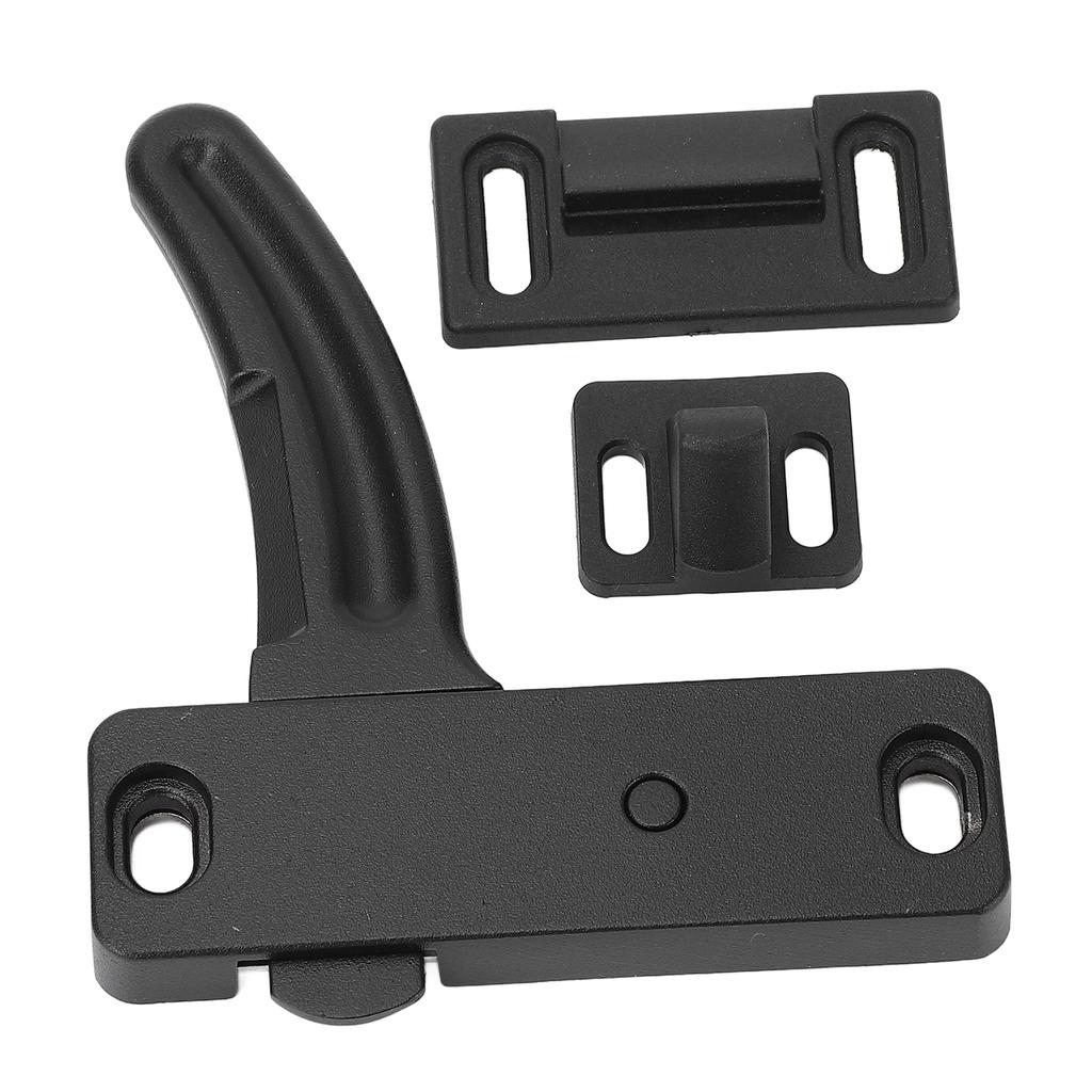 RV Screen Door Latch Metal Black Strong Construction Universal Fit Screen Door Latch and Handle Kit for Motorhomes