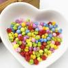 200PCS 6mm Mixed Mini Harz Winzige Knöpfe Handwerk Nähen Werkzeuge Dekorative Taste Scrapbooking DIY kinder