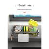 Kitchen Accessories Organizer Kitchen Sink Holder Bathroom Accessory Organizer Metal Shelf Without Punching High-bearing Shelf