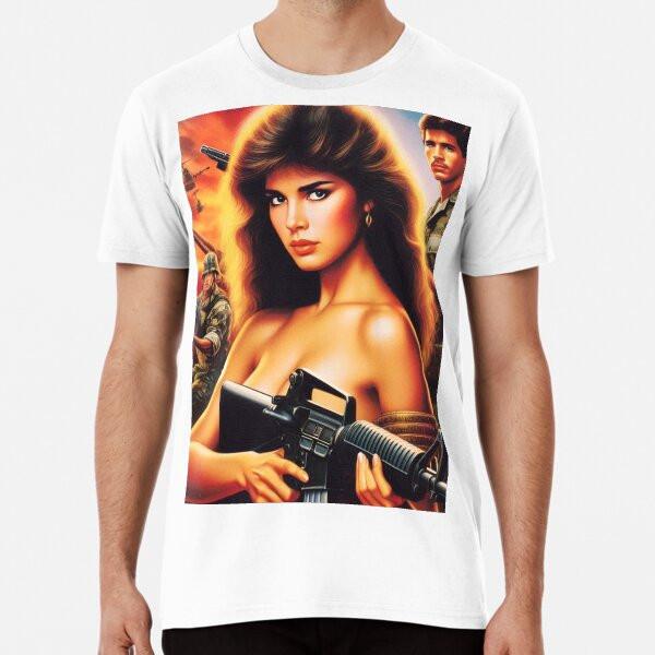 80s Action Woman T-Shirt S-5XL Best T-Shirt