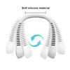 5 Speeds Portable Silent Neck Fan Bladeless Cooling Fan Headphone Design Personal Fan Adjustable Neck Fan for Travel Desk Bedroom