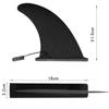 Prancha de surfe Paddleboard Snap-On Tailfin Boat Sup Slide-In Barbatanas grandes Divisor removível Leme