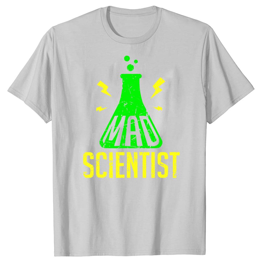 Funny Mad Scientist T Shirt Science Graphic Cotton Streetwear Short Sleeve Birthday Gifts Summer Style T-shirt Mens Clothing