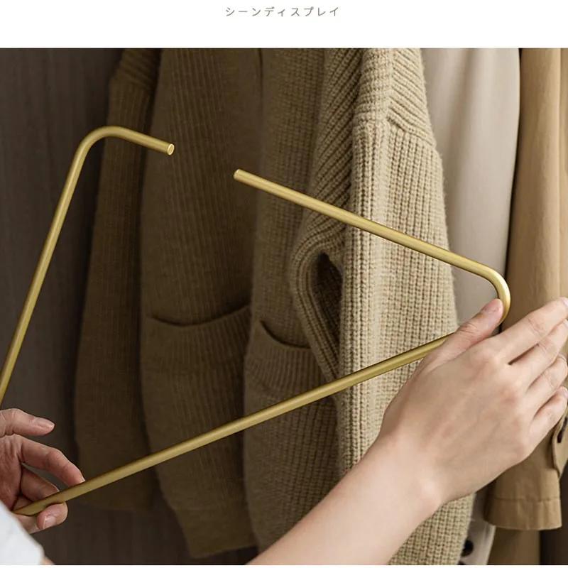 5pcs Metal Triangle Clothes Hangers,Nordic Solid Trousers Organizer,Coat Scarf Sling Top Drying Storage Racks for Wardrobe Hotel