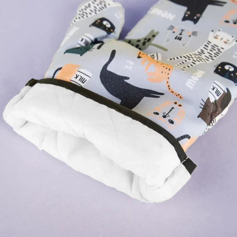 GIANXI Mikrovågsvantar Handskar Värmebeständiga Skållningsskyddande Isolering Halkfria Köksredskap Ugnsvantar Baktillbehör