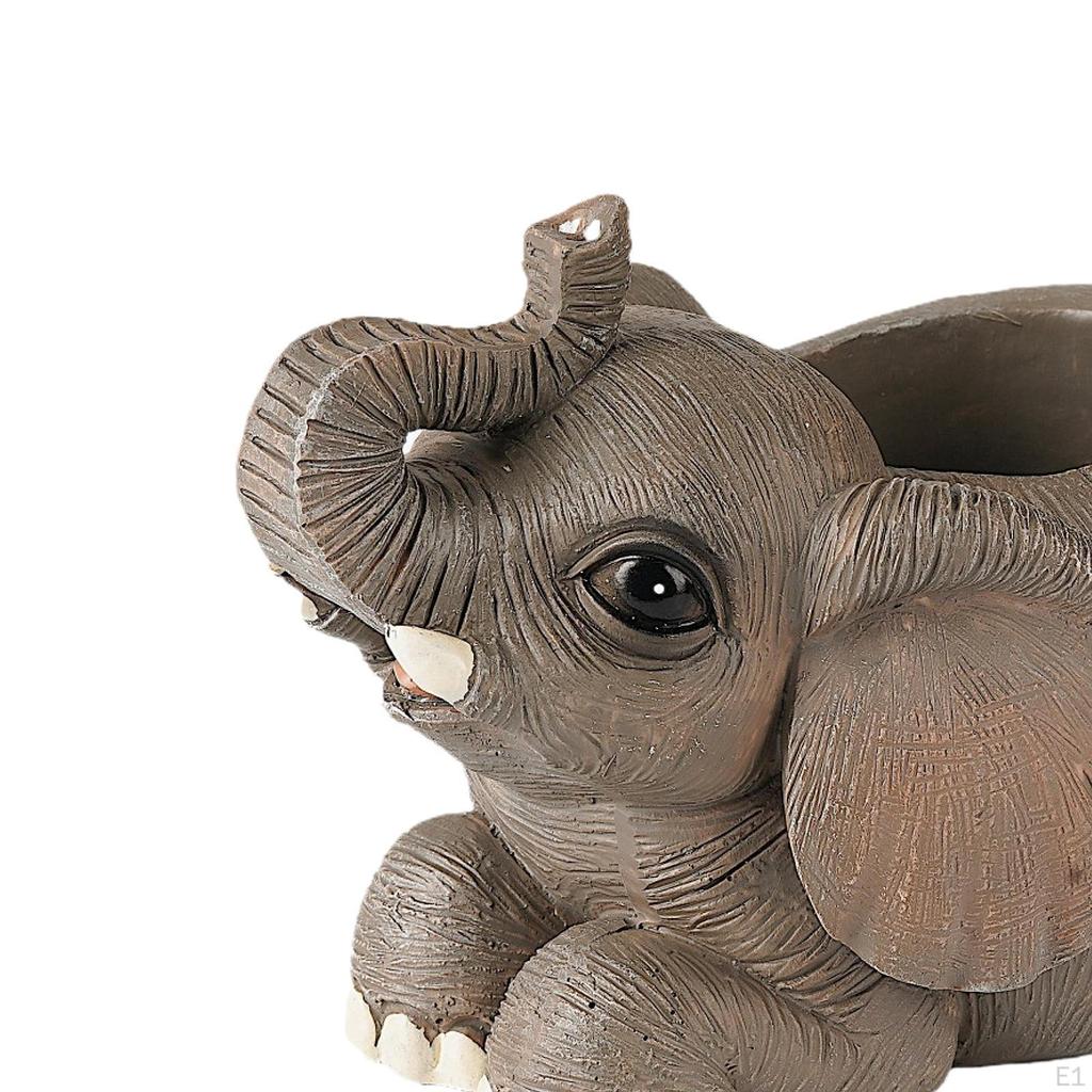 Pojemnik na ołówki, ozdobny pojemnik na pędzle do makijażu, wielofunkcyjna figurka słonia, organizer na długopisy